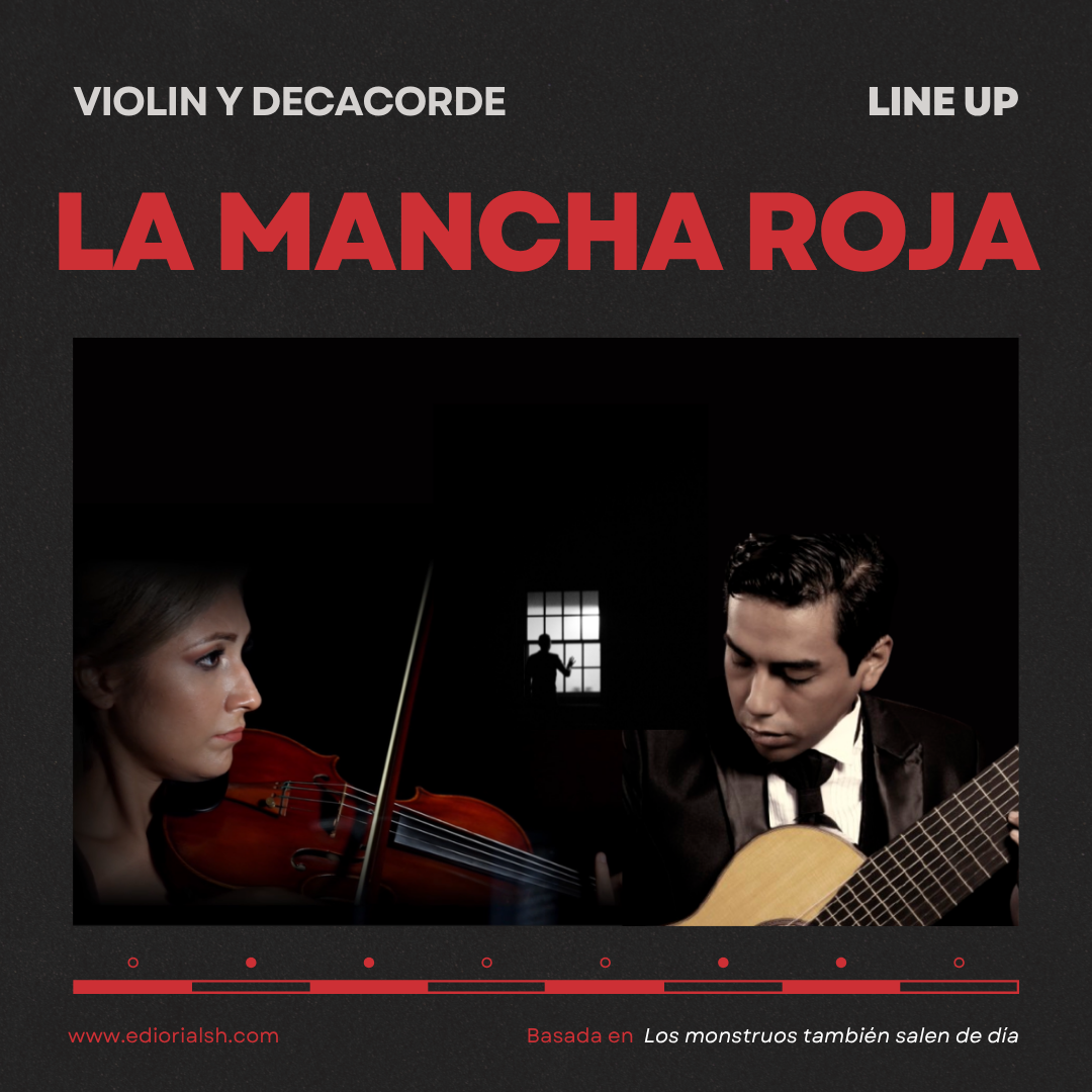 La mancha roja, un cuento de Azul Rivera del libro Los monstruos tambien salen de día hecho música por el compositor y guitarrista multicuerda peruano Aless Diez.