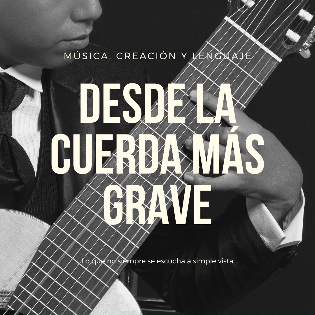 Blog de Aless Diez, Desde la cuerda más grave, emulando que las reflexiones sobre música y lenguaje serán profundas y llenas de simbolismo.